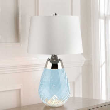 Elstead - Candeeiro de mesa LED LENA 1xE27/60W/230V + 1xGU10/7W 60,5cm azul/branco