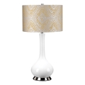 Elstead - Candeeiro de mesa MILO 1xE27/60W/230V cinzento/dourado