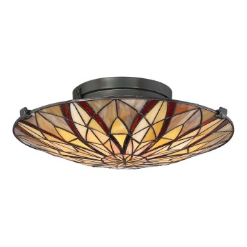 Elstead - Candeeiro de teto Tiffany VICTORY 2xE27/60W/230V