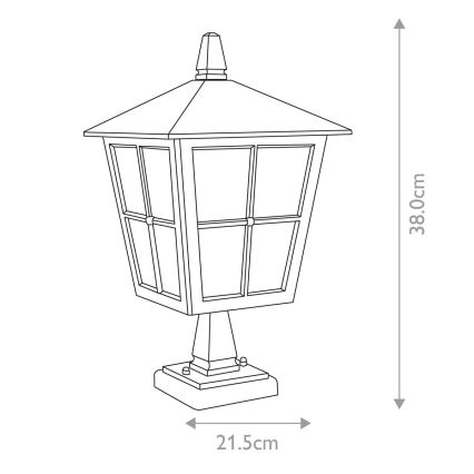 Elstead - Candeeiro exterior CANTERBURY 1xE27/100W/230V IP43