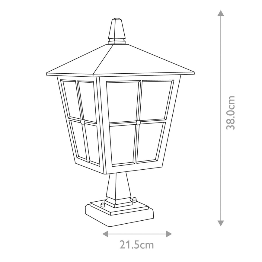 Elstead - Candeeiro exterior CANTERBURY 1xE27/100W/230V IP43