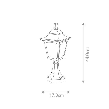 Elstead - Candeeiro exterior CHAPEL 1xE27/100W/230V IP44