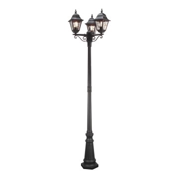 Elstead - Candeeiro exterior NORFOLK 3xE27/100W/230V IP43 preto