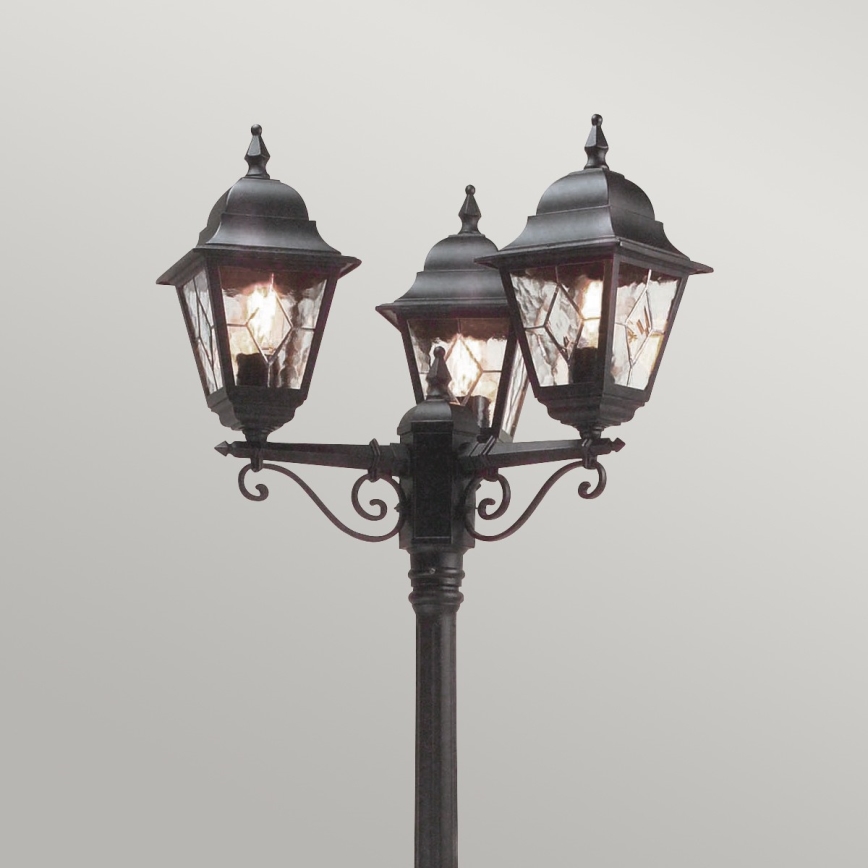 Elstead - Candeeiro exterior NORFOLK 3xE27/100W/230V IP43 preto