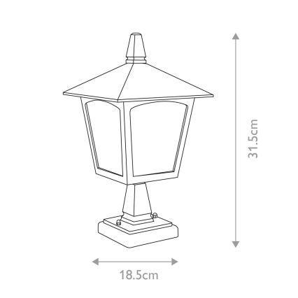 Elstead - Candeeiro exterior YORK 1xE27/100W/230V IP43