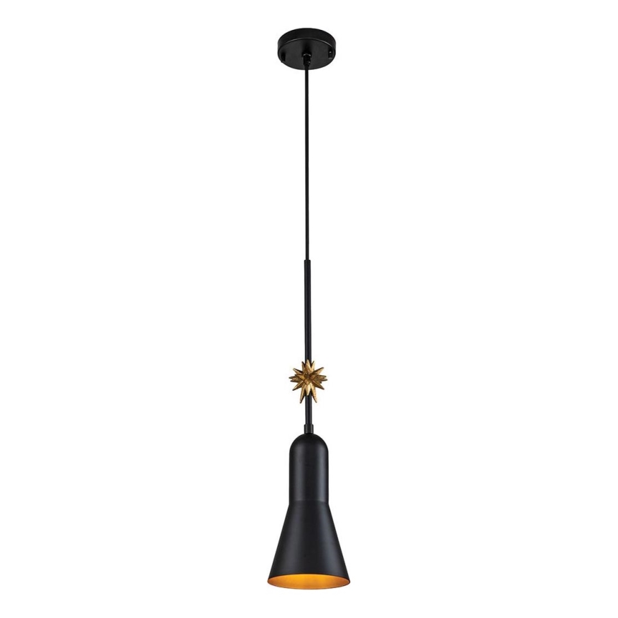 Elstead - Candeeiro suspenso ETOILE 1xE27/60W/230V diâmetro 13,3 cm preto