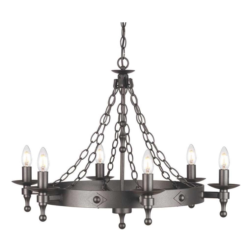 Elstead - Candeeiro suspenso WARWICK 6xE14/60W/230V