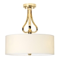 Elstead - Candelabro suspenso para casa de banho LED FALMOUTH 1xG9/3W/230V IP44 bege/dourada