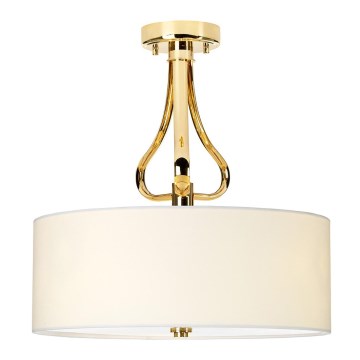 Elstead - Candelabro suspenso para casa de banho LED FALMOUTH 1xG9/3W/230V IP44 bege/dourada