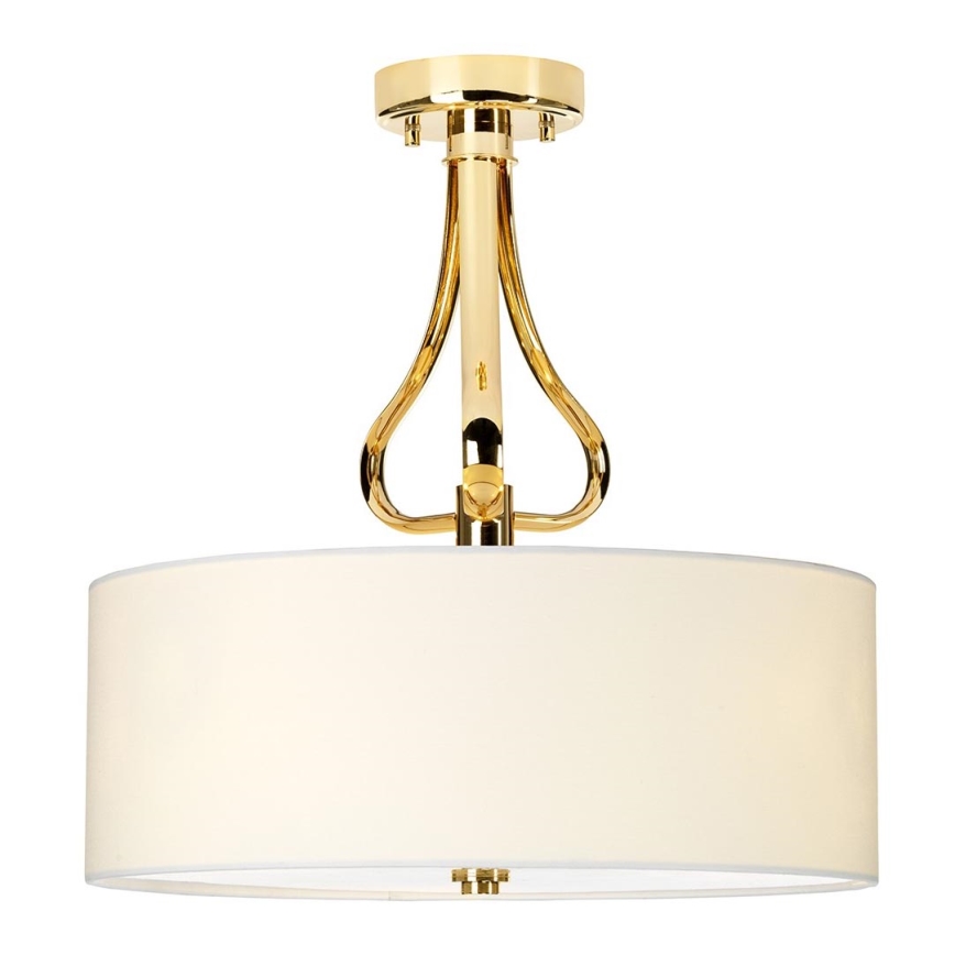 Elstead - Candelabro suspenso para casa de banho LED FALMOUTH 1xG9/3W/230V IP44 bege/dourada