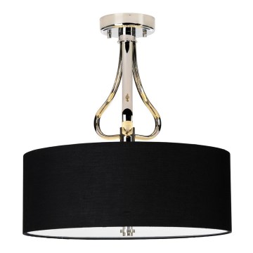 Elstead - Candelabro suspenso para casa de banho LED FALMOUTH 1xG9/3W/230V IP44 preto/cromado brilhante