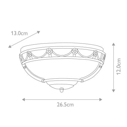 Elstead - Iluminação de parede CARISBROOKE 1xE27/60W/230V