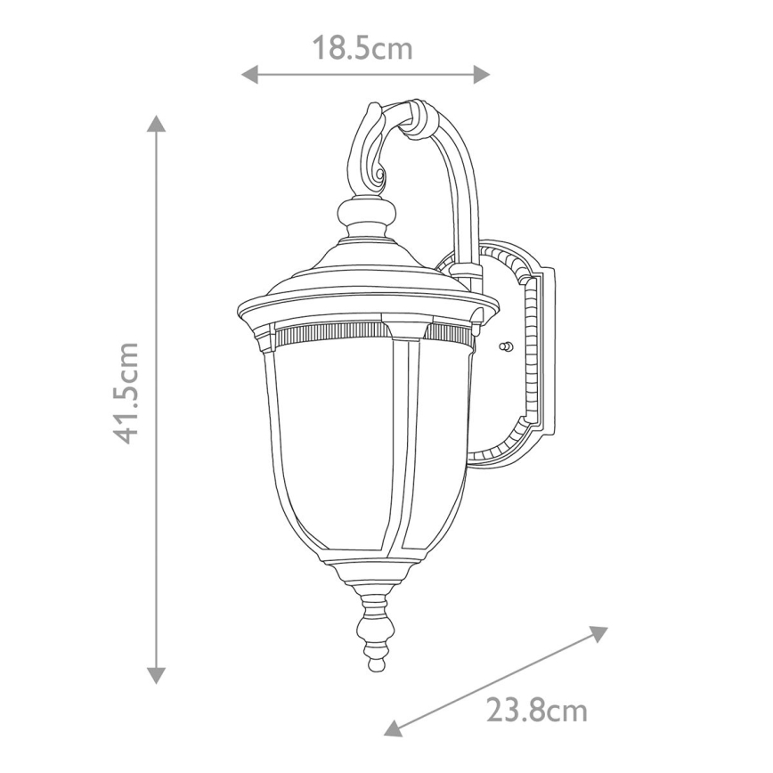 Elstead - Iluminação de parede exterior CLEVELAND 1xE27/60W/230V IP44