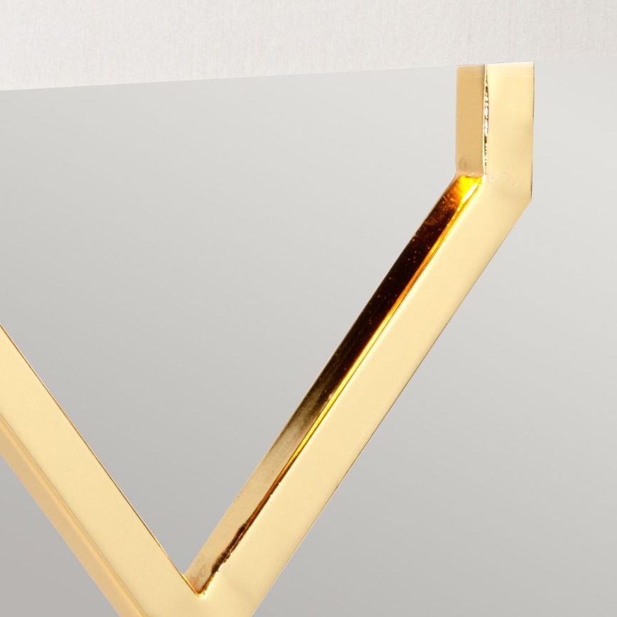 Elstead - Candeeiro de mesa CROSS 1xE27/60W/230V dourado/branco