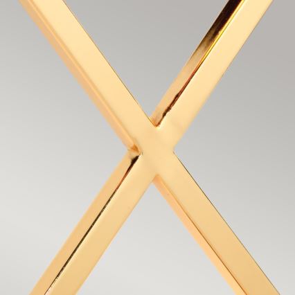 Elstead - Candeeiro de mesa CROSS 1xE27/60W/230V dourado/branco