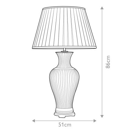 Elstead - Candeeiro de mesa DALIAN 1xE27/60W/230V