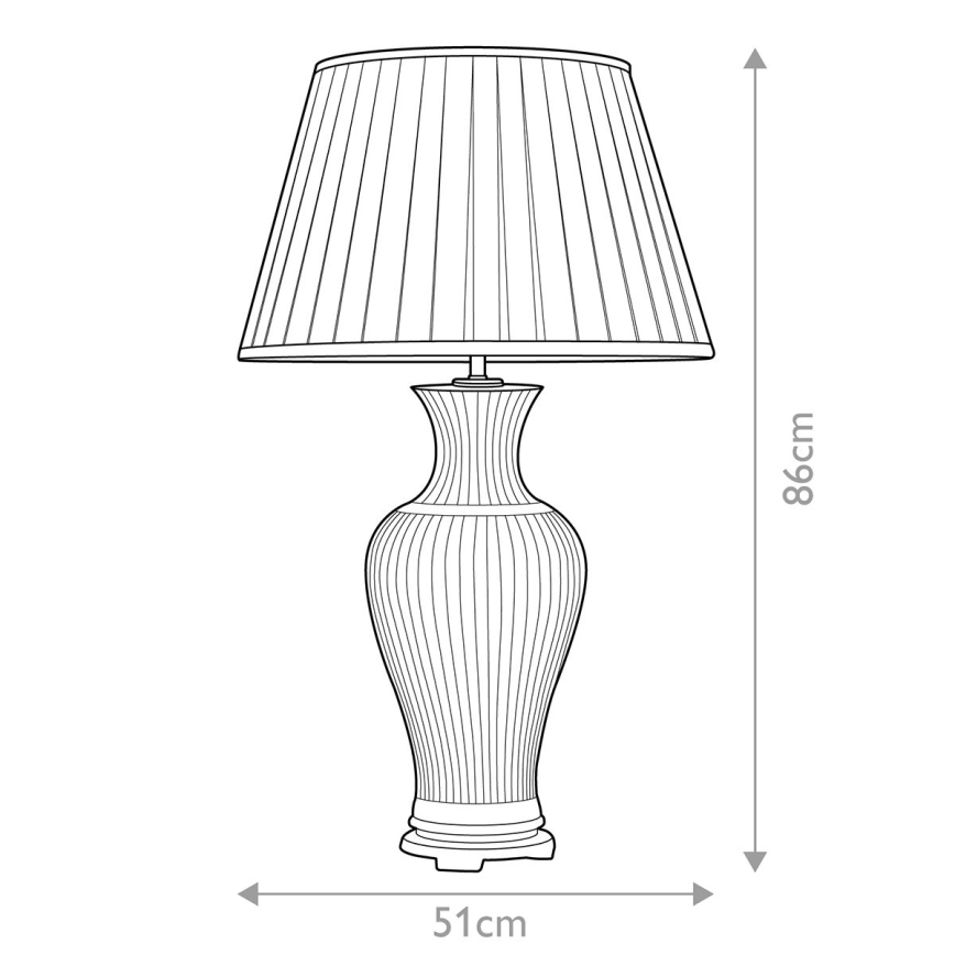 Elstead - Candeeiro de mesa DALIAN 1xE27/60W/230V