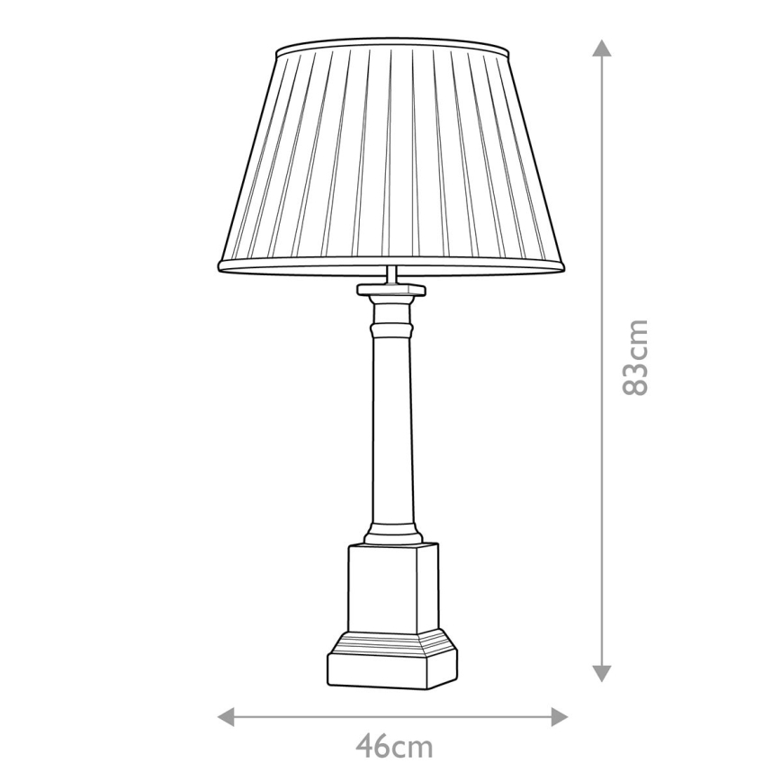 Elstead - Candeeiro de mesa LOUVIERS 1xE27/60W/230V