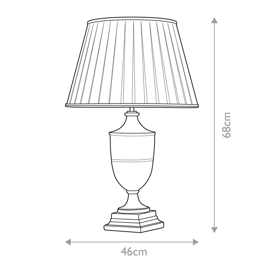 Elstead - Candeeiro de mesa NARBONNE 1xE27/60W/230V
