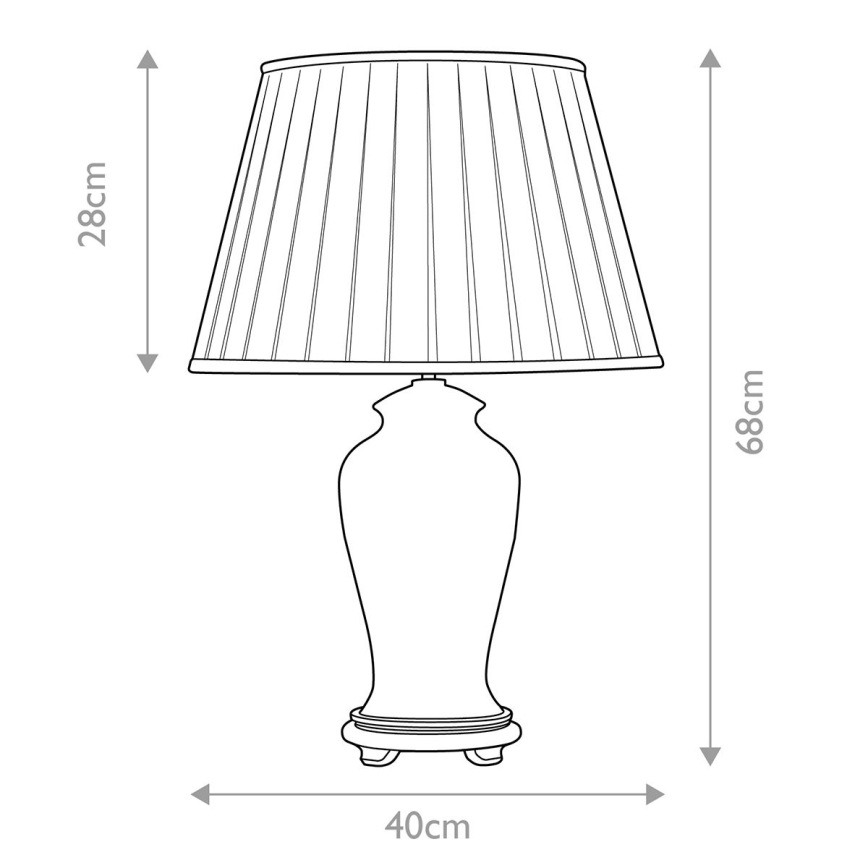 Elstead - Candeeiro de mesa SASHI 1xE27/60W/230V