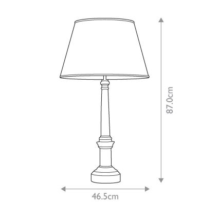 Elstead - Candeeiro de mesa STRASBOURG 1xE27/60W/230V