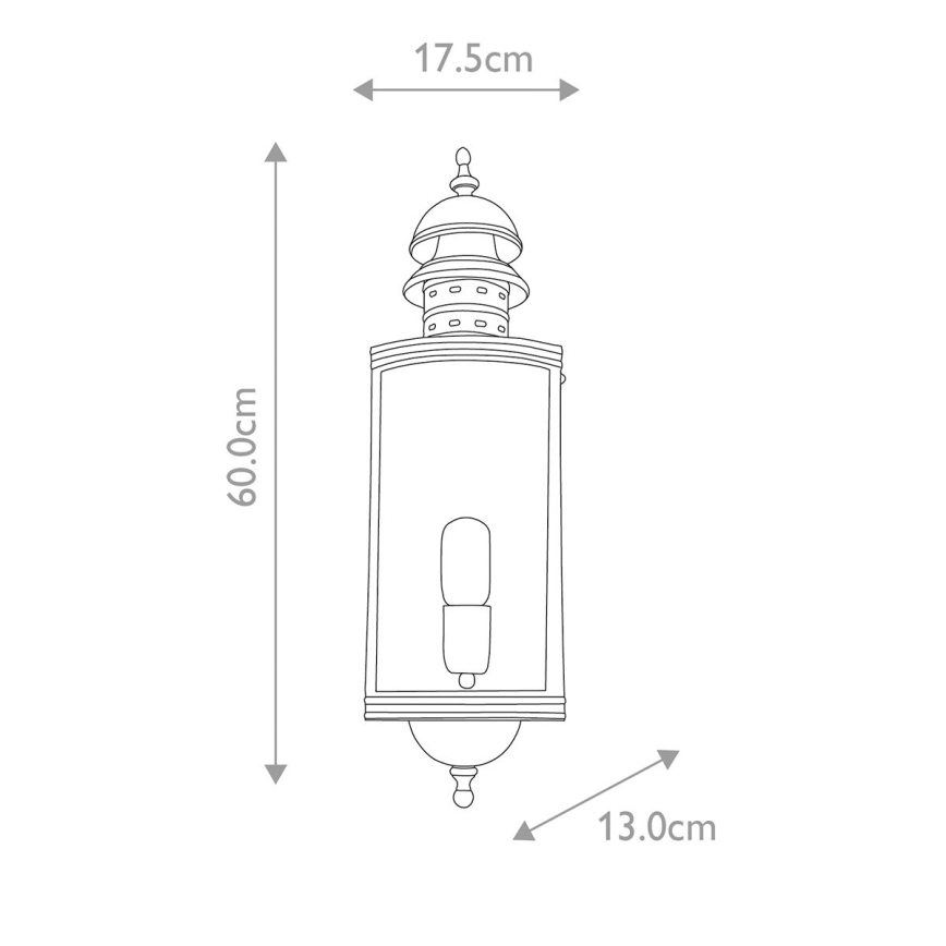 Elstead - Iluminação de parede exterior DOWNING STREET 1xE27/60W/230V IP44