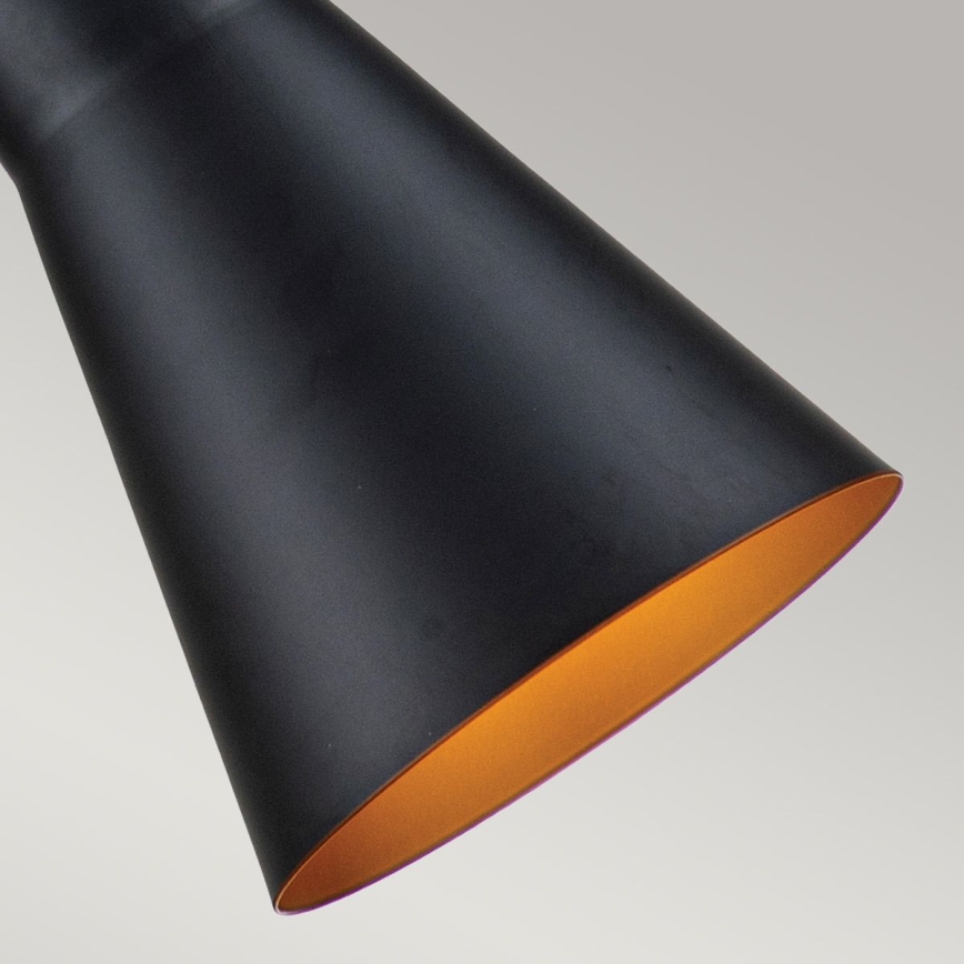 Elstead - Candeeiro suspenso ETOILE 1xE27/60W/230V diâmetro 17,8 cm preto