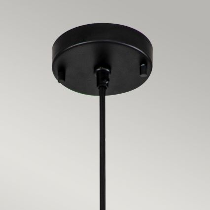 Elstead - Candeeiro suspenso ETOILE 1xE27/60W/230V diâmetro 17,8 cm preto