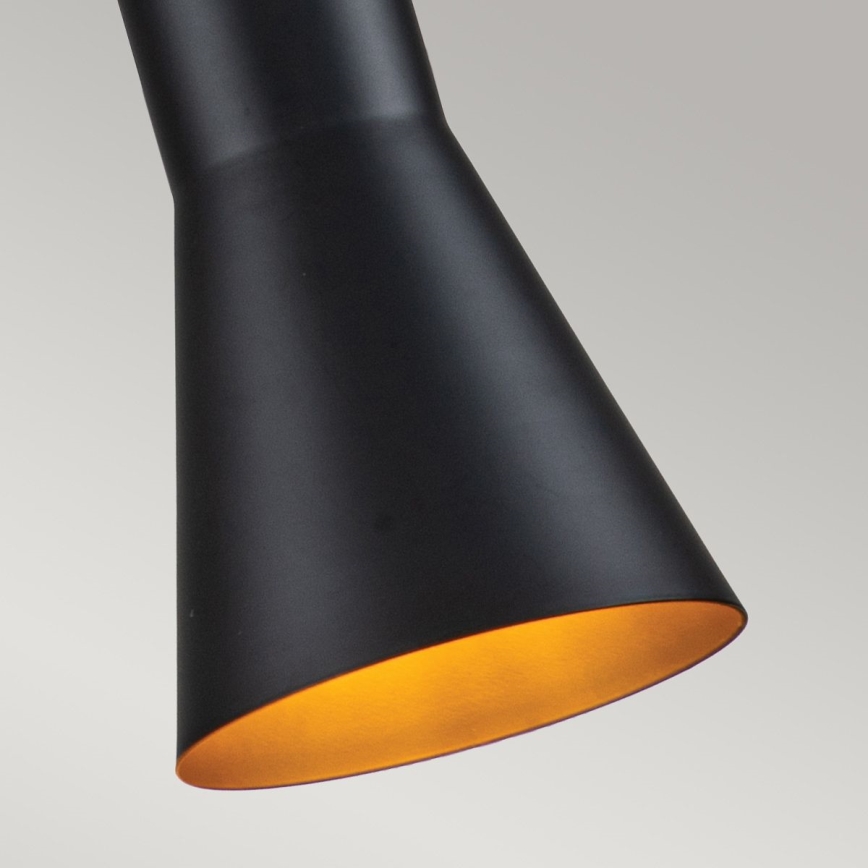 Elstead - Candeeiro suspenso ETOILE 1xE27/60W/230V diâmetro 13,3 cm preto