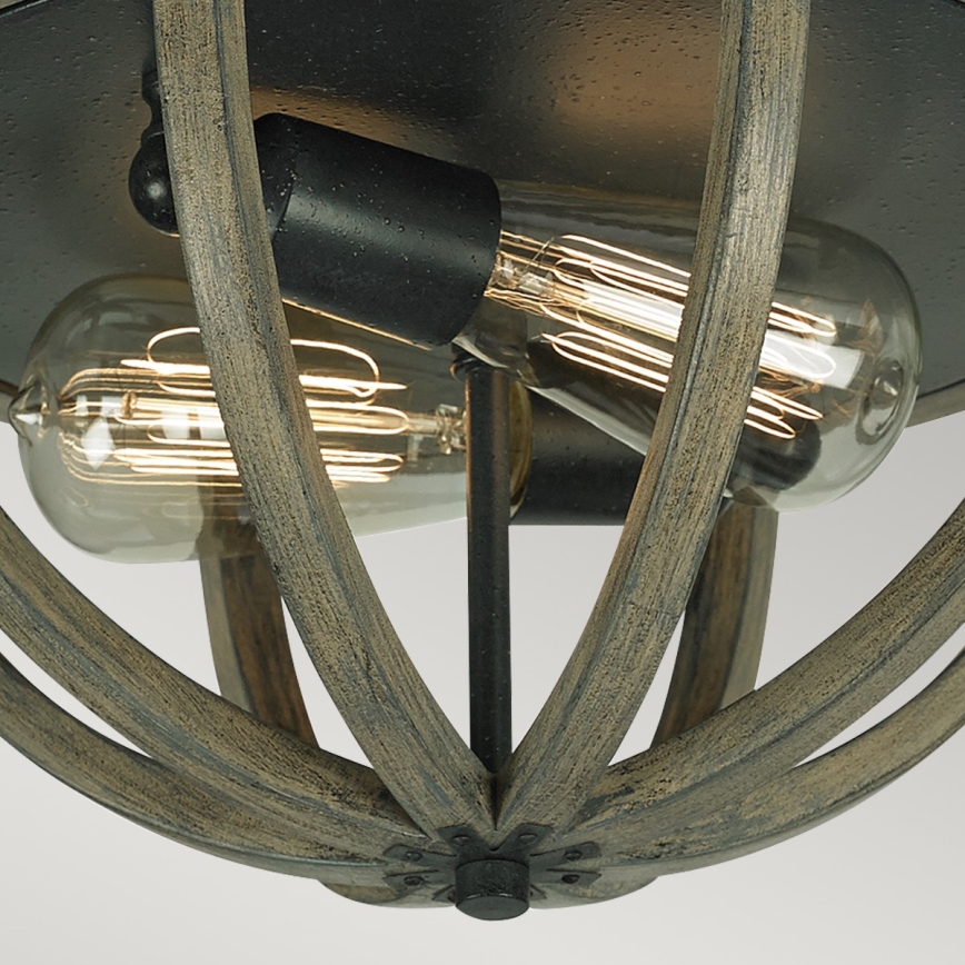 Elstead FE-ALLIER-F-WW - Iluminação de teto ALLIER 2xE27/60W/230V carvalho