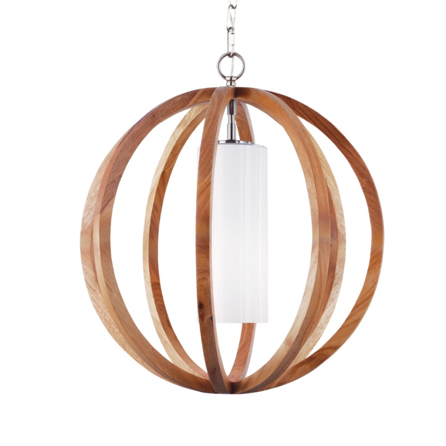 Elstead FE-ALLIER-P-S-LW - Candelabro suspenso ALLIER 1xE27/60W/230V carvalho