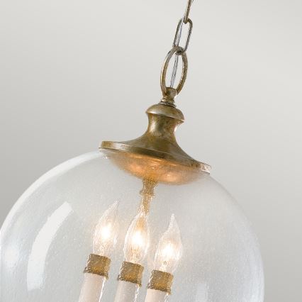 Elstead FE-ARGENTO-P - Candelabro suspenso ARGENTO 3xE14/60W/230V