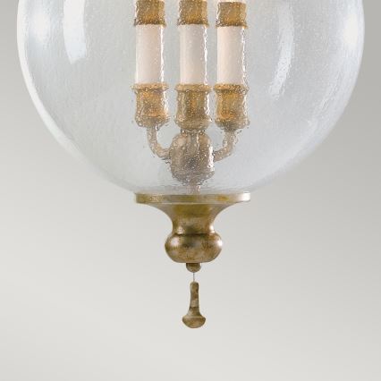 Elstead FE-ARGENTO-P - Candelabro suspenso ARGENTO 3xE14/60W/230V