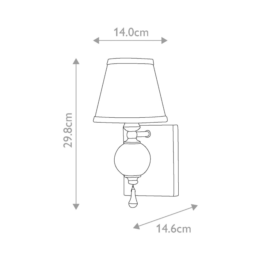 Elstead FE-ARGENTO1 - Iluminação de parede ARGENTO 1xE14/60W/230V