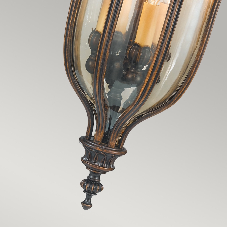 Elstead FE-BATONRG8 - Candelabro exterior BATON 4xE14/60W/230V IP44
