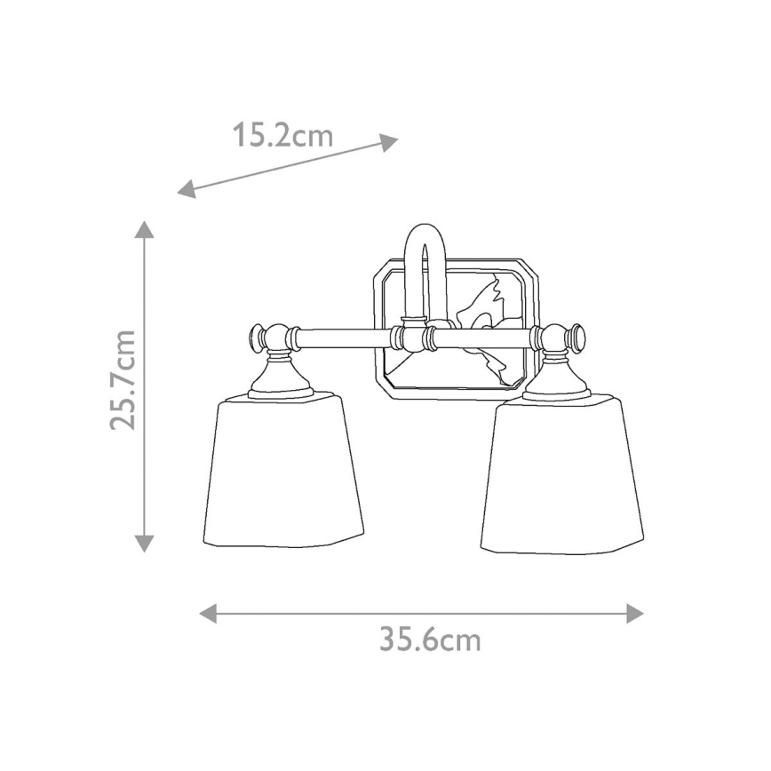 Elstead FE-CONCORD2-BATH - Iluminação de parede de casa de banho LED CONCORD 2xG9/3W/230V IP44