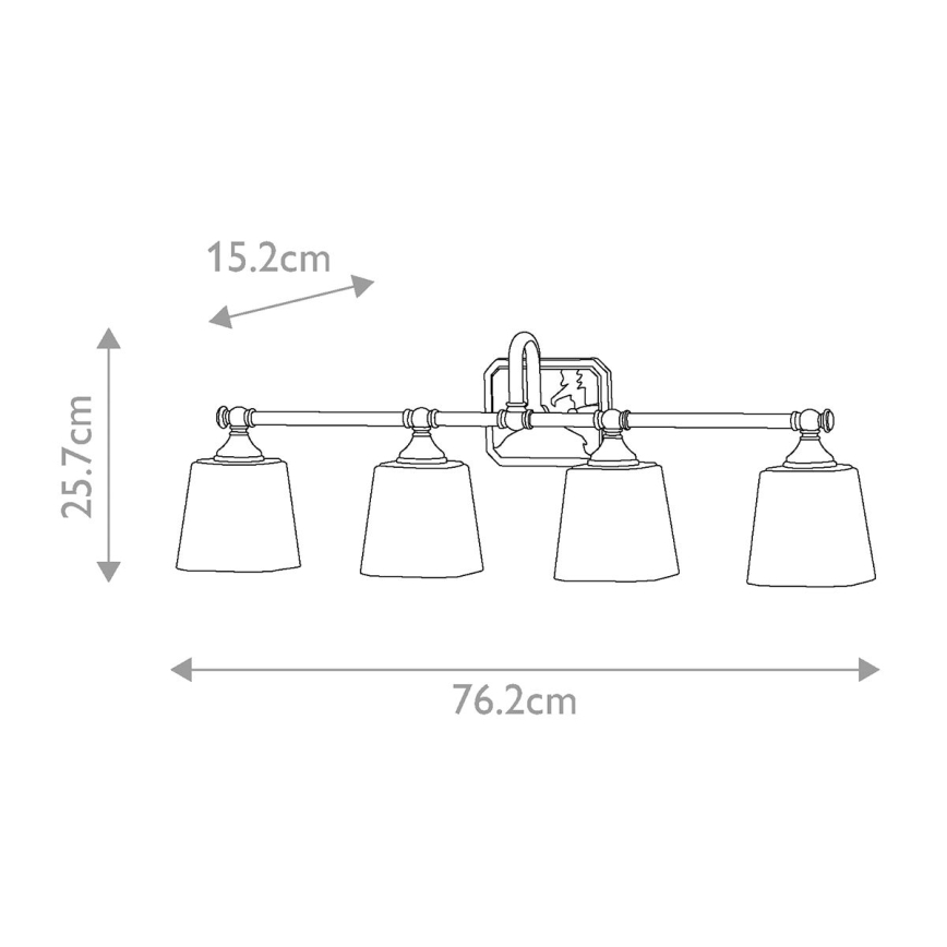 Elstead FE-CONCORD4-BATH - Iluminação de parede de casa de banho LED CONCORD 4xG9/3W/230V IP44