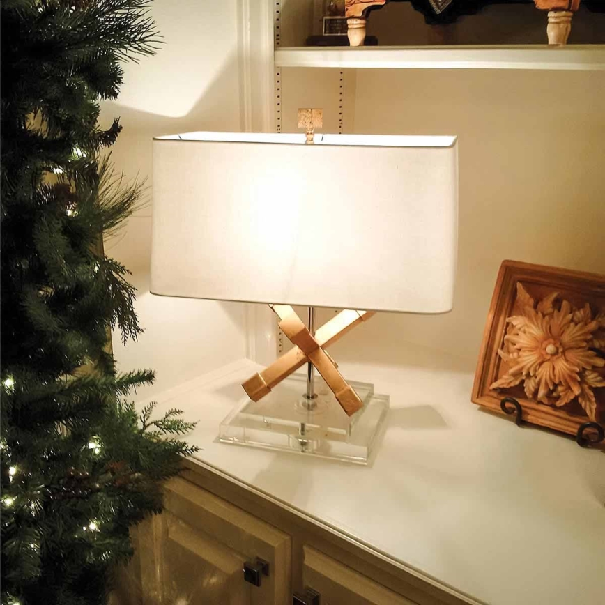 Elstead - Candeeiro de mesa JACKSON SQUARE 1xE27/60W/230V
