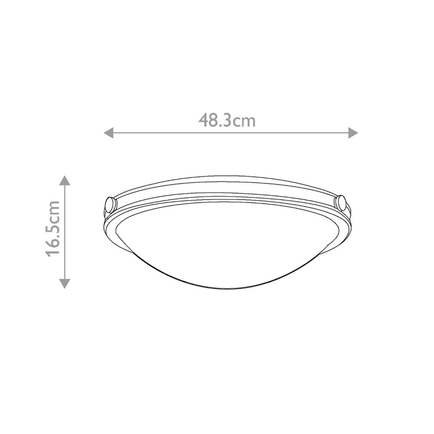 Elstead HK-COLLIER-F-M - Iluminação de teto COLLIER 3xE27/60W/230V