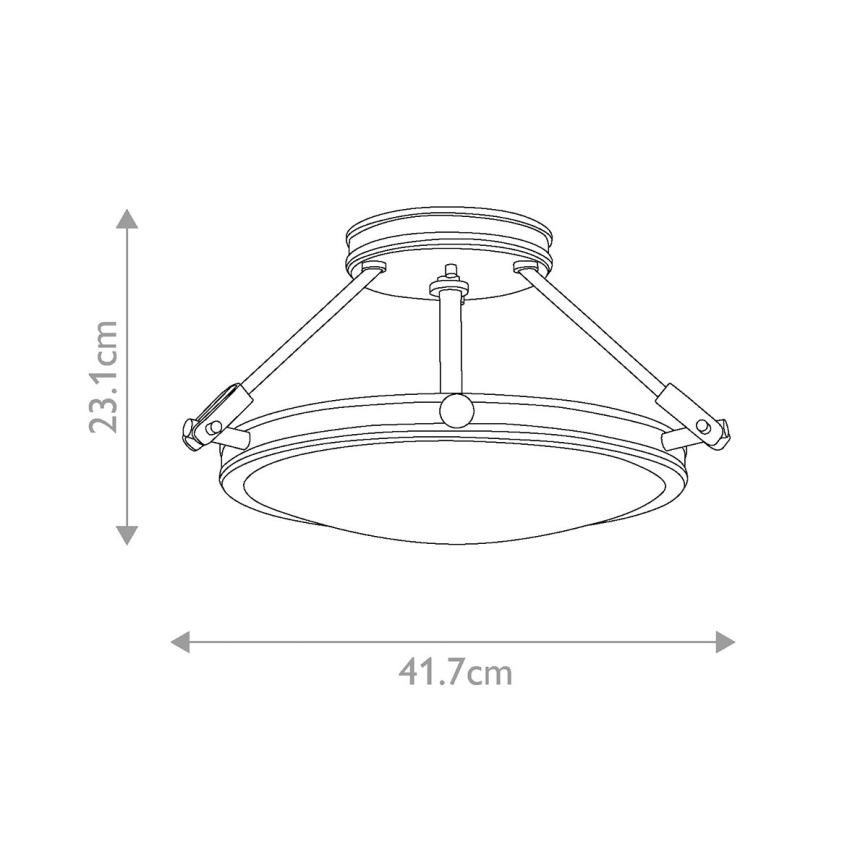 Elstead HK-COLLIER-SF-S - Candelabro montado à superfície COLLIER 3xE14/60W/230V
