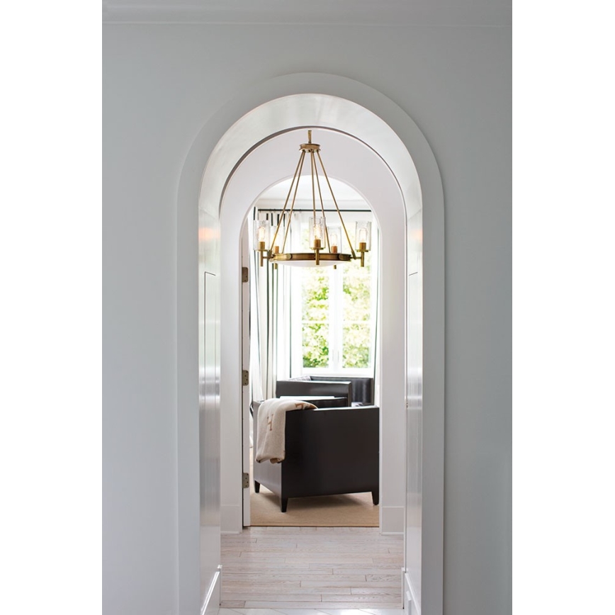 Elstead HK-COLLIER5 - Candelabro suspenso COLLIER 5xE27/100W/230V