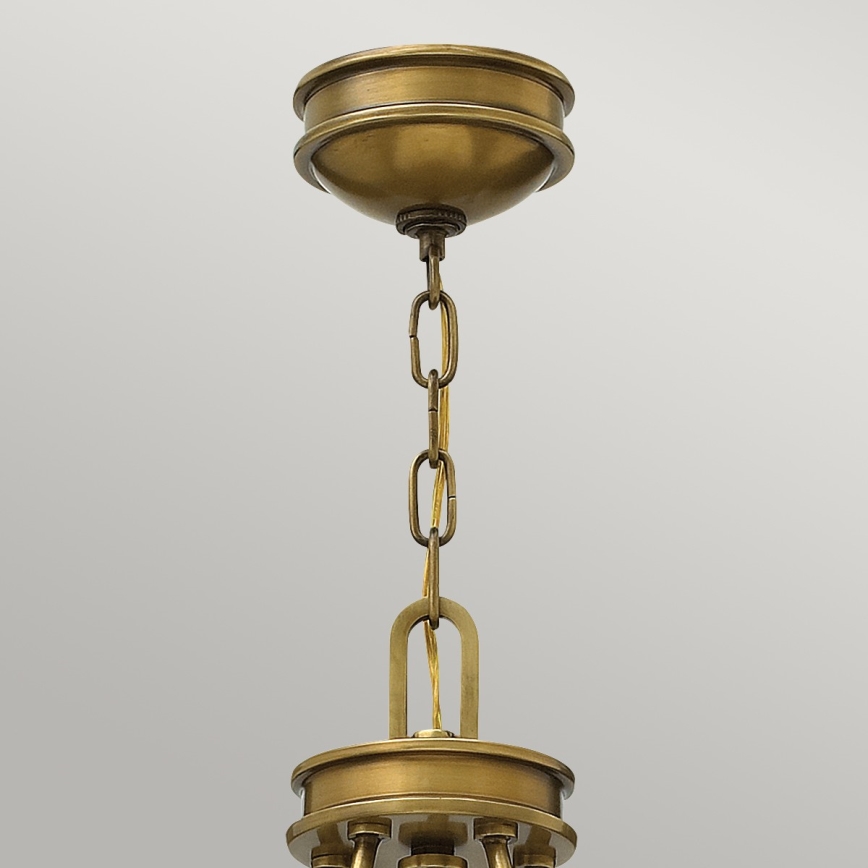 Elstead HK-COLLIER5 - Candelabro suspenso COLLIER 5xE27/100W/230V