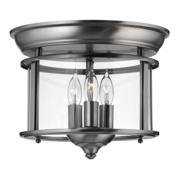 Elstead HK-GENTRY-F-PW - Iluminação de teto GENTRY 3xE14/40W/230V cinzenta