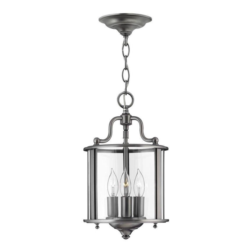 Elstead HK-GENTRY-P-S-PW - Candelabro suspenso GENTRY 3xE14/60W/230V