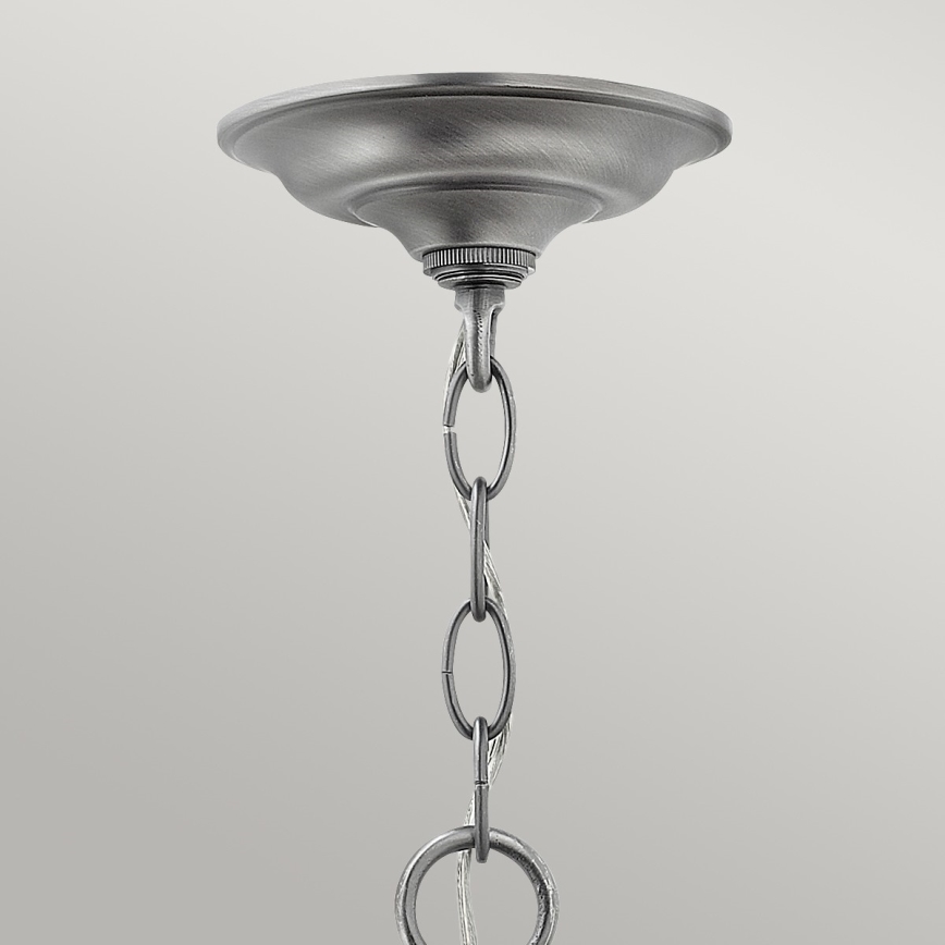 Elstead HK-GENTRY-P-S-PW - Candelabro suspenso GENTRY 3xE14/60W/230V