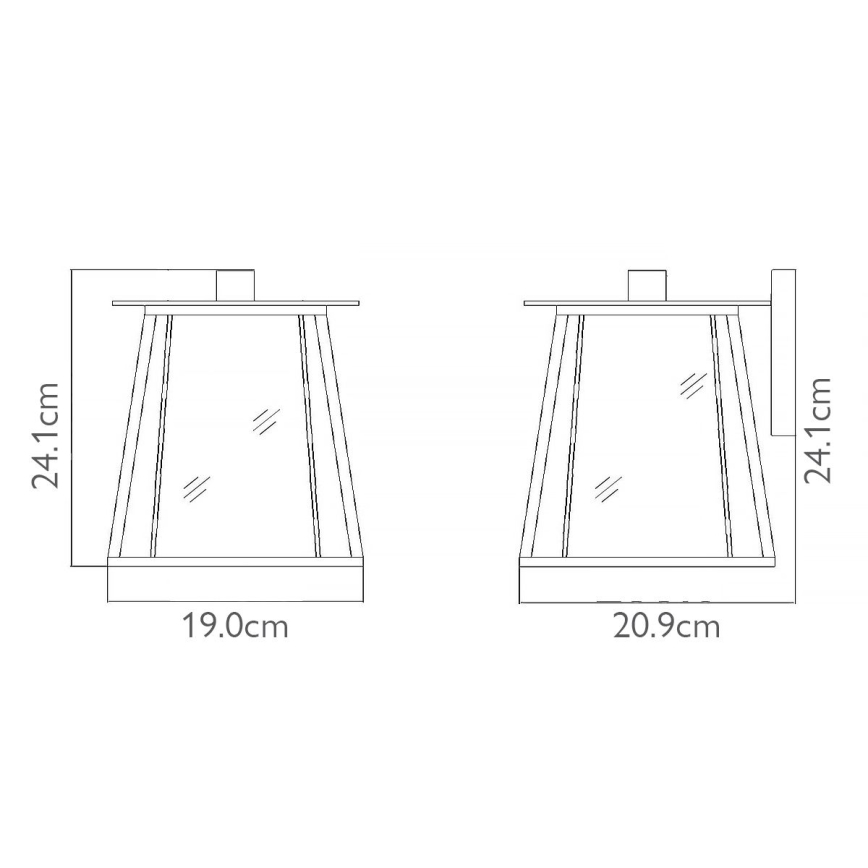 Elstead HK-WALKER2-S - Iluminação de parede exterior WALKER 1xE27/100W/230V IP44