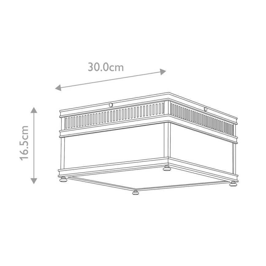 Elstead - Iluminação de teto exterior HOLBORN 2xE27/60W/230V IP44