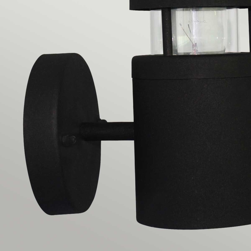 Elstead - Aplique de parede exterior HORNBAEK 1xE27/60W/230V IP44 preto