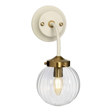 Elstead - Iluminação de parede COSMOS 1xE14/60W/230V branco/latão