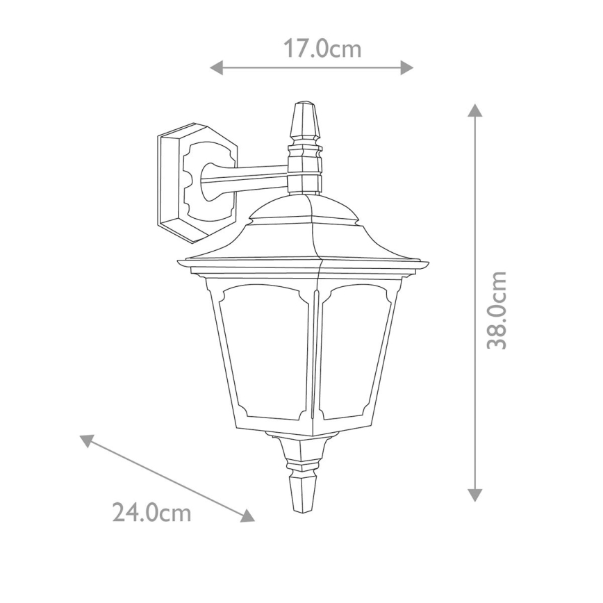 Elstead - Iluminação de parede exterior CHAPEL 1xE27/100W/230V IP44